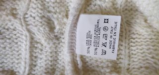 Maglione girocollo Vintage Made in Italy bianco M