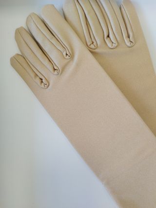 GUANTES ELASTAN MEDIOS CEREMONIA NUDE ORO
