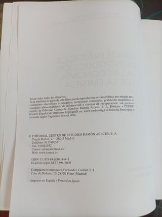 UNED. CASOS PRACTICOS INTROD ECONOMIA EMPRESA