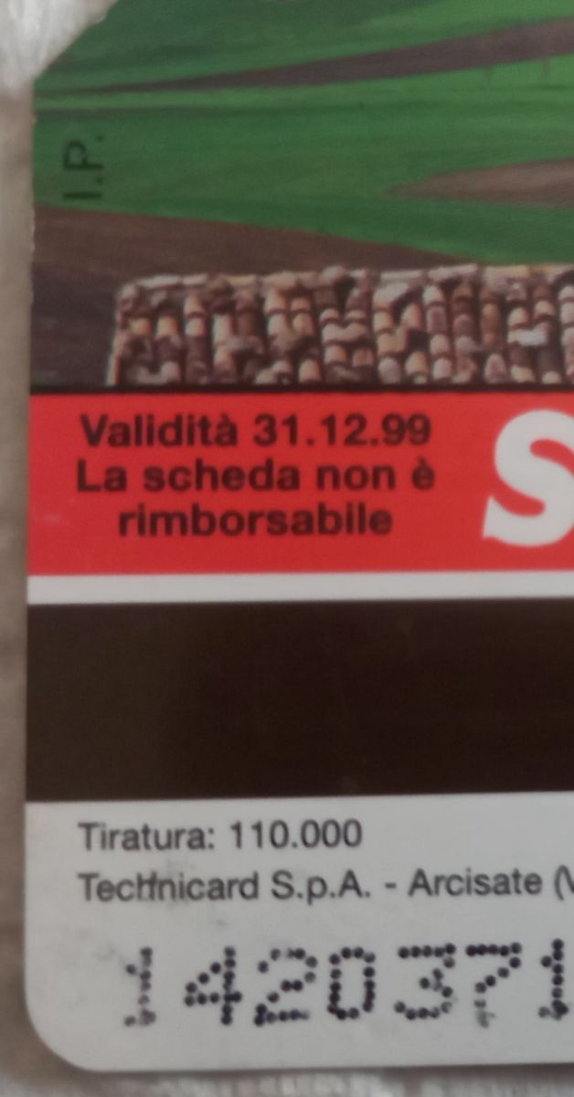 carta telefonica"Foggia"