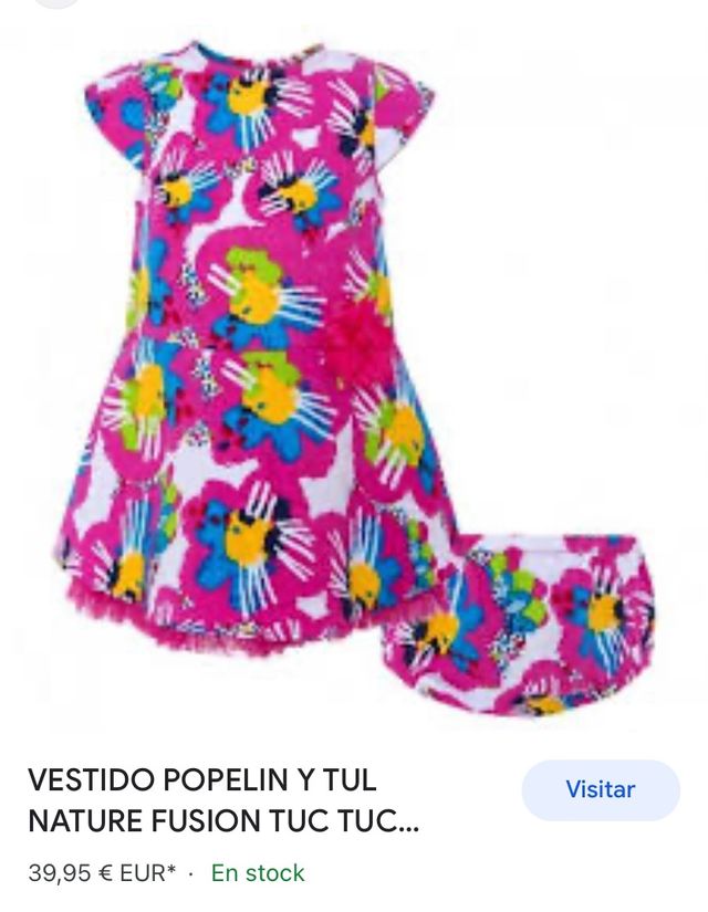 Vestido Tuc Tuc 18 Meses