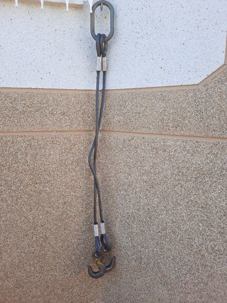 ESLINGA DE ACERO CON GANCHO DE DESCARGA