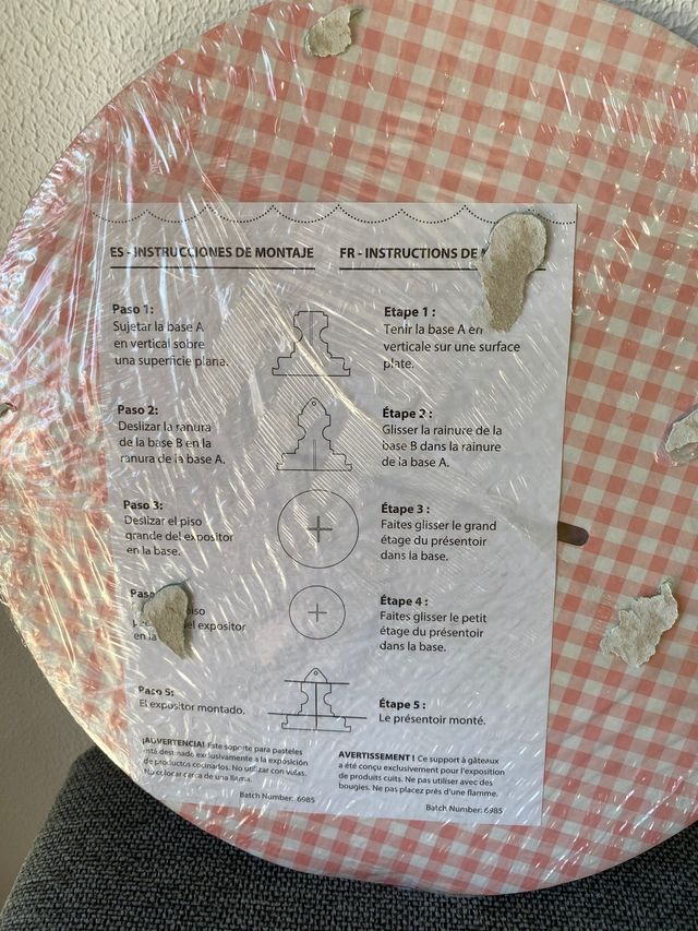 Molde y expositor para galletas