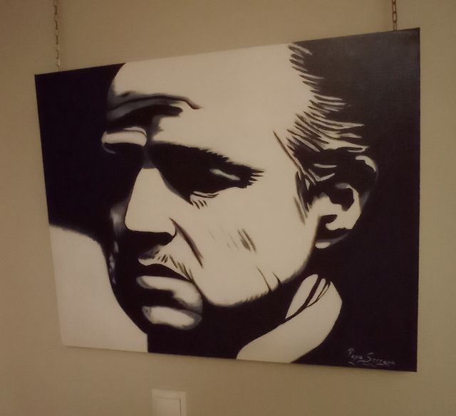 Cuadros del padrino pintados a mano
