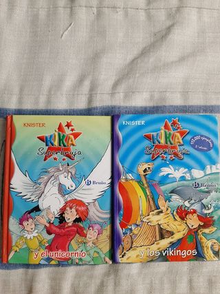Lote 2 libros Kika Superbruja