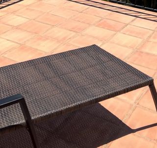 Tumbona estructura de hierro