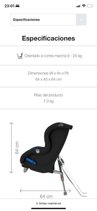 Silla coche britax romer max way PLUS
