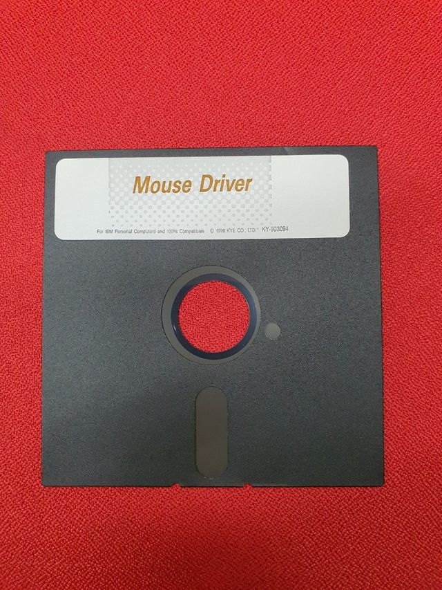 Mouse ratón driver disquete 5 1/4 flexible 5,25