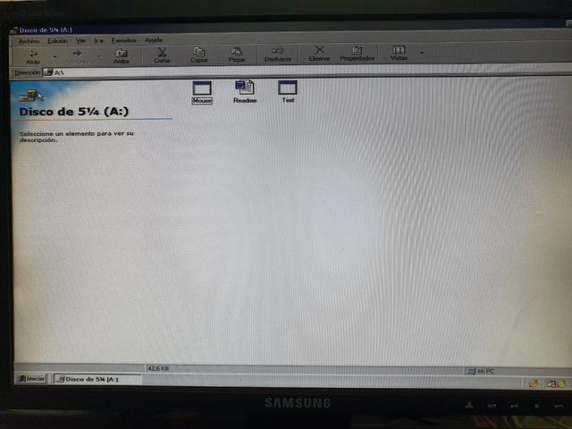Mouse ratón driver disquete 5 1/4 flexible 5,25