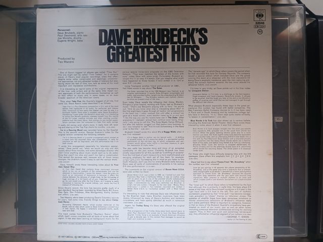 Dave Brubeck's greatest hits vinilo