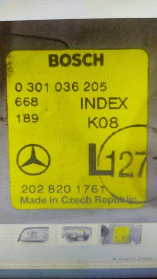 Faro izquierdo MERCEDES clase C W202