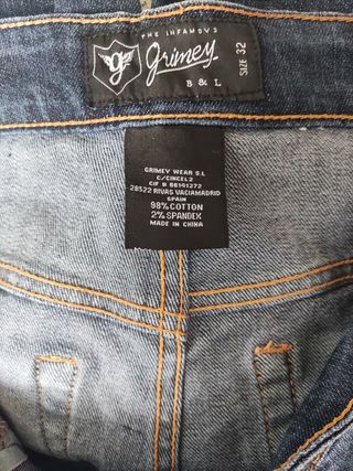 bermudas vaqueras hombre Grimey
