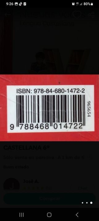 vendo los libros de 6° de primaria