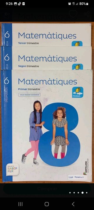 vendo los libros de 6° de primaria