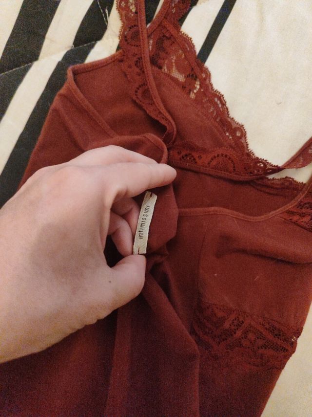 camiseta marrón intimissimi