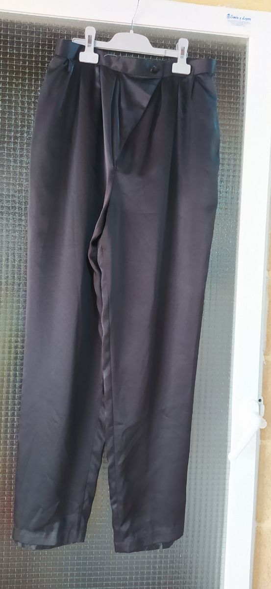 Pantalón eventos, SATEN, forrado talla S
