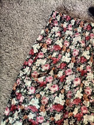Falda de flores