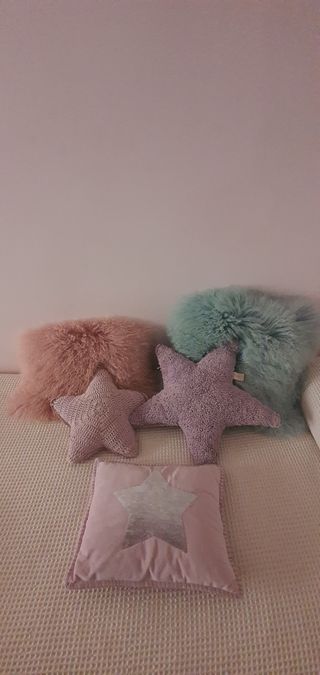 conjunto 5 cojines decoracion cama