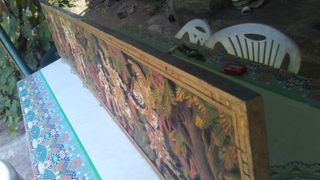 Mural policromado de Indonesia