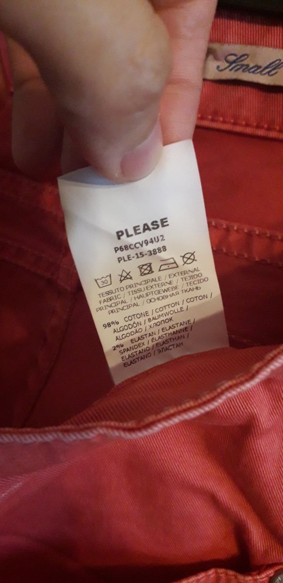 Pantaloni Please, taglia Small, vita bassa