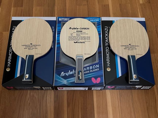 Gomas y maderas Butterfly a estrenar