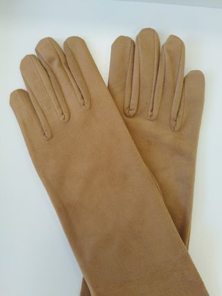 GUANTES ANTELINA MEDIOS CAMEL PIMENTON CEREMONIA 