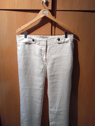 Pantalón lino Zara