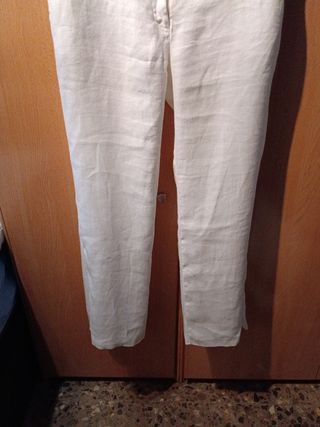 Pantalón lino Zara
