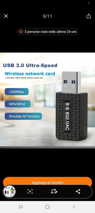 chiavetta wireless ei fi usb 3.0