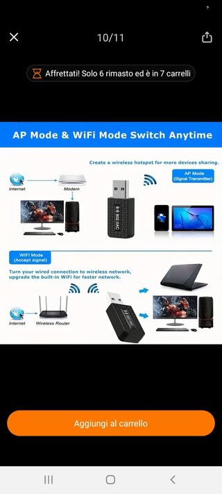 chiavetta wireless ei fi usb 3.0