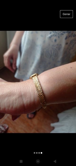 Reloj chapado oro mujer.