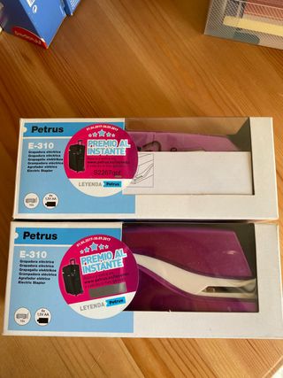 Grapadora eléctrica Petrus, batería 1,5v AA