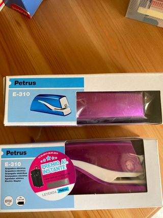 Grapadora eléctrica Petrus, batería 1,5v AA