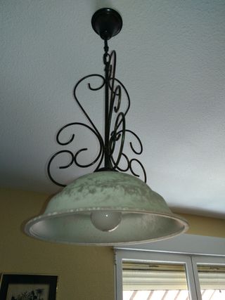 Lámpara de techo en forja