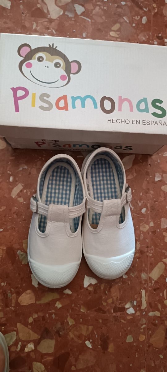 zapatillas pisamonas talla 25 blancas