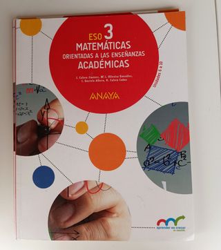 Libro de Matemáticas de 3 ESO.