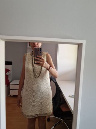 Vestido calado de Massimo DuttiT.M