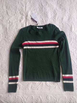Jersey rayas con etiqueta