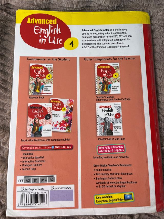 Libro inglés Advanced english in use