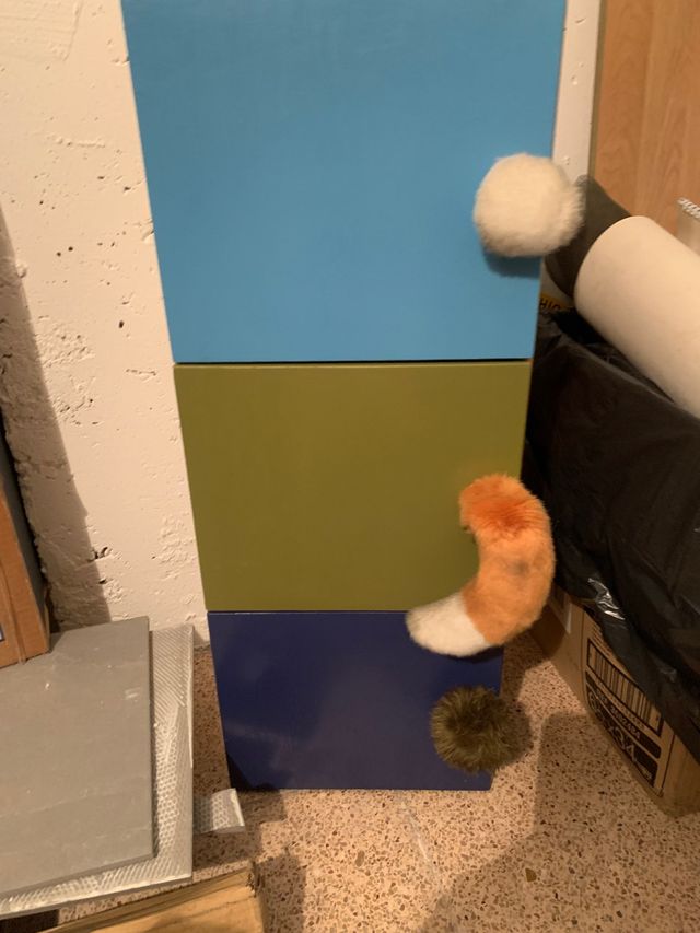 Mueble 3 puertas tiradores peluche niños