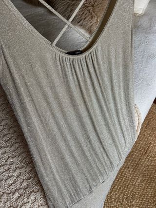 Camiseta dorada hm tallas grandes