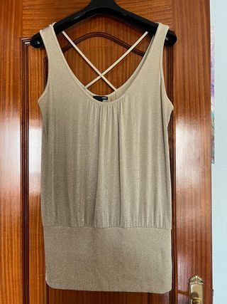 Camiseta dorada hm tallas grandes