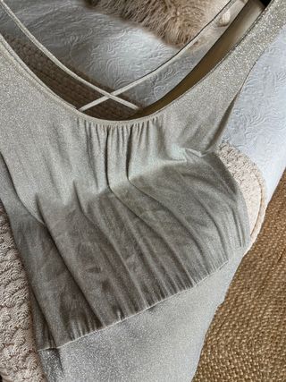 Camiseta dorada hm tallas grandes