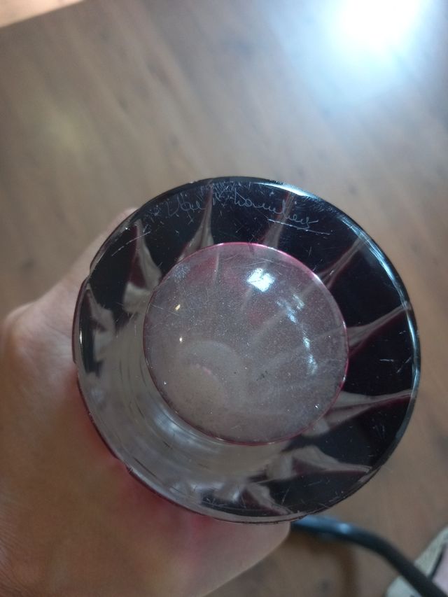 Jarron - vaso cristal de Val Saint Lambert