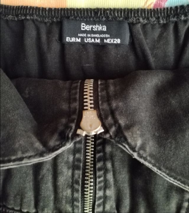 Mono vaquero elástico gris oscuro de tirantes Bers