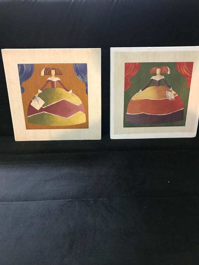 Quadro ad olio, lotto di 2 dipinti