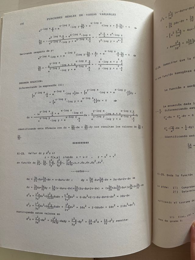 Lote Problemas de cálculo infinitesimal I y II.