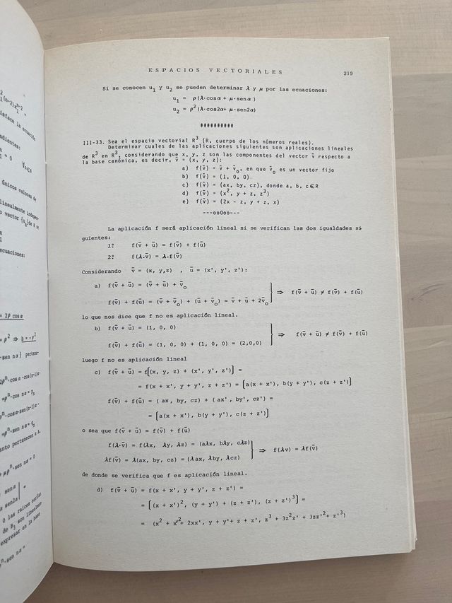 Problemas de álgebra lineal. Tomo I. Tébar Flores