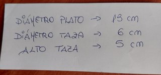 Juego té 6 tazas