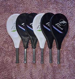 6 Raquetas de Tenis con Funda. Marca Fino